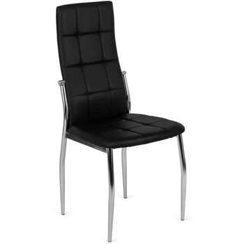Стул кухонный MEBEL ELITE MOLLY, черный / экокожа ME.MOLLY/CZ/CH/E/K