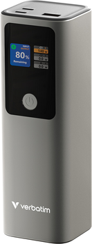 Powerbank Verbatim Charge 'n' Go 27000 mAh 140W Grey (023942322696)
