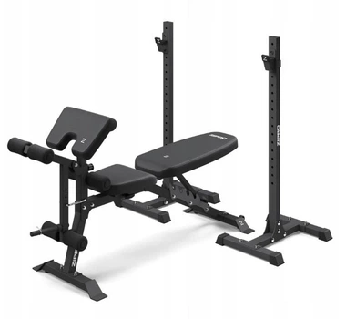 Тренировочная скамья многофункциональная Zipro Superset до 120 кг с отдельными стойками для штанги до 180 кг