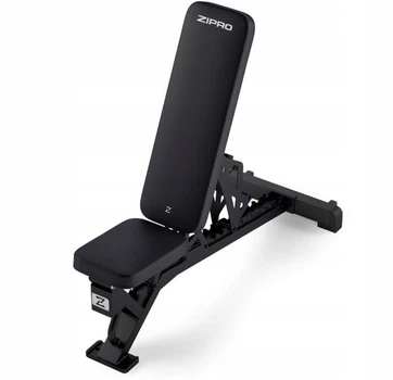 Скамья для тренировок регулируемая Zipro Nocardio до 140 кг с транспортировочными роликами