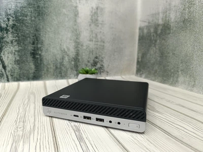 Міні ПК HP EliteDesk 800 G4 Системник|i5-8400T 6 ядер|RAM 16 GB|SSD 256 GB | Windows 10 \ 11|LAN| DisplayPort - Б/У