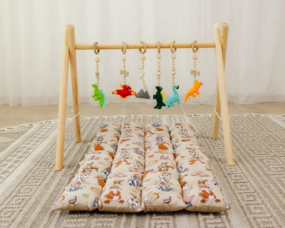 Мобиль детский напольный XRMASTER Динозаврики с матрасиком Funny rabbits