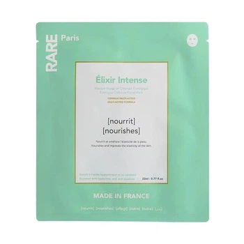 Питательная тканевая маска с гиалуроновой кислотой и скваланом Rare Paris Elixir Intense Nourishing Face Mask 1 шт