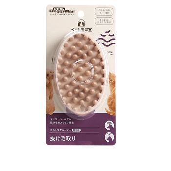Doggy Man Rubber Brush Силиконовая щетка для вычесывания собак и кошек размер M