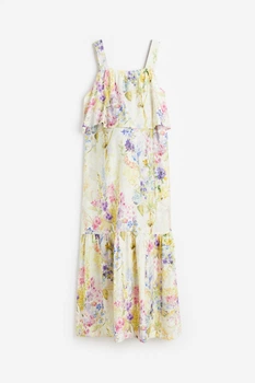 Платье для кормящих H&M XL кремовый, розовый 9071073032