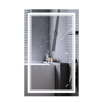 Зеркало Mixxus Premium QUADRO MR20-50x80-Reverse с Led Touch, Anti-fog, диммером, регулятором яркости (MP6620)