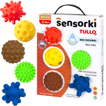 Piłeczki sensoryczne Tullo Sensorki 5 szt (5905094774170)
