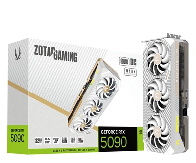 Видеокарта Zotac GeForce RTX 5090 Solid OC White 32GB GDDR7 DLSS4 (ZT-B50900Q-10P) EU