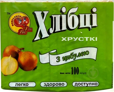 Хлібці Для вас з цибулею 100 г