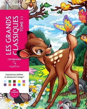 Раскраски по номерам, Том 11, Бемби 100 картинок Disney Les Grands Classiques