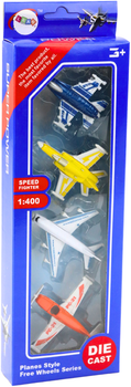 Zestaw samolotów LEAN Toys Odrzutowce 1:400 4 szt 13285 (5905323214873)