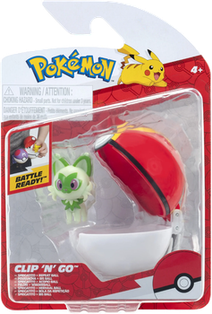 Figurka Jazwares Pokemon Clip N Go Sprigatito z Repeat Ball (0191726757818)