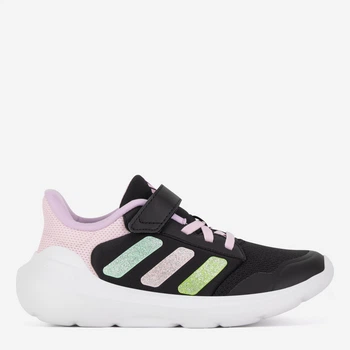 Детские кроссовки для девочки Adidas Tensaur Run 3.0 El C IH1052 5903419559839 28 Черные (5903419559846)