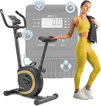 Велотренажер Hop-Sport HS-015H Vox золотистий. Магнітний, 8 рівнів, до 120 кг, для дому, кардіо