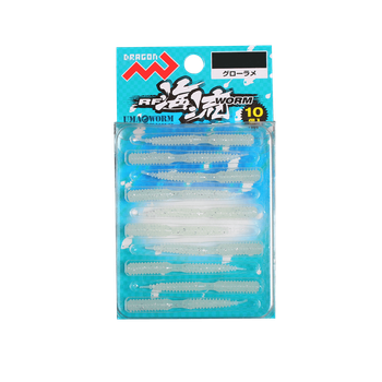 Силикон Dragon RF Ocean Current Worm 1.5" (10шт) Glow Lame