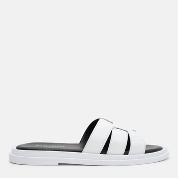 Женские шлепанцы кожаные PARADIZE SHOES SL-1207 36 23.2 см Белые (ROZ6501061323)
