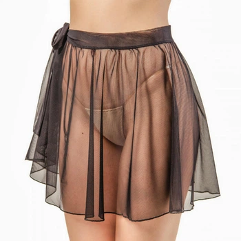 Юбка женская пляжная из сеточки Felisiya Lingerie 88-170 One size(S-М) Черная