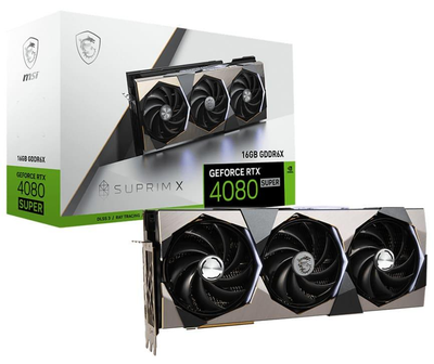 Відеокарта MSI RTX 4080 SUPER 16G SUPRIM X (RTX 4080 SUPER 16G SUPRIM X) (GDDR6X, 256 bit, PCI-E v4.0 x16) Б/в