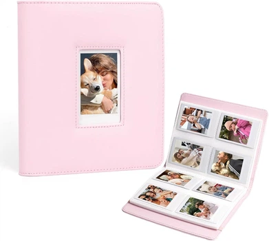 Фотоальбом рожевий для фотографій Instax Mini Fujifilm на 288 кадрів альбом для instax mini 12 (11, 9, 8, liplay, link3, link2, link, evo, 99, 90, 40, 41) pink
