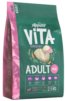Sucha karma dla psów Comfy Appetit Vita Superfood Adult Mini Lamb 2.5 kg (5905546342155)