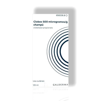 Шампунь Clobex 500 мкг/г Galderma Клобекс клобетазола пропионат от псориаза для волос головы, 125 мл