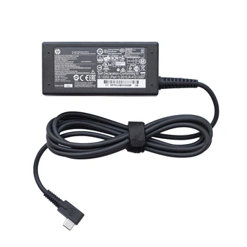 Блок живлення (зарядка) для ноутбука HP 45W (5V-2A/12V-3A/15V-3A Type-C) USB-C конектор. Оригінал, 45W,