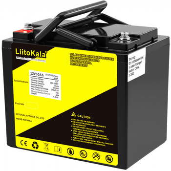 Аккумуляторная батарея LiitoKala 12V 60Ah LiFePO4 60 А/час 12В