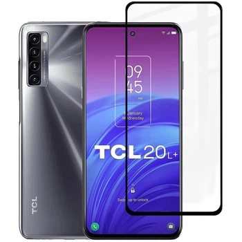 Защитное стекло Fiji Premium для TCL 20L Plus (T775H) полная проклейка Anti-Static черный