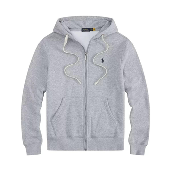 Кофта Polo Ralph Lauren на застібці з капюшоном розмір L сірого кольору (106566670)