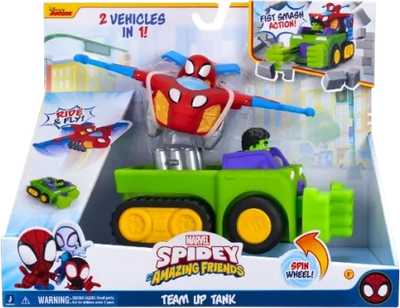Czołg z samolotem odrzutowym Jazwares Marvel Spidey Team-up Tank (0191726754848)