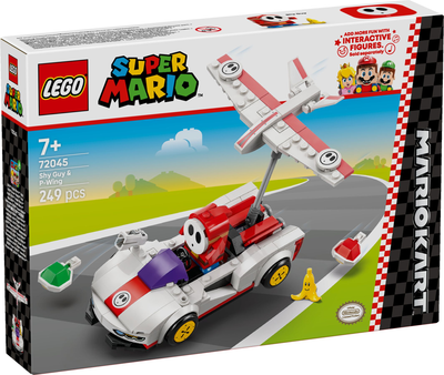 Конструктор LEGO Super Mario Mario Kart Shy Guy та P-Wing 249 елементів (72045)