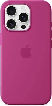 Чохол iPhone 16 Silicone Case with MagSafe fuchsia