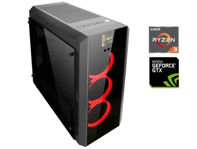 Игровой ПК Chieftec Scorpion GL-01B-OP Tower / AMD Ryzen 3 1200 (4 ядра по 3.1 - 3.4 GHz) / 16 GB DDR4 / 256 GB SSD M.2 + 960 GB SSD / nVidia GeForce GTX 970 Gaming, 4 GB GDDR5, 256-bit / 550W б/у