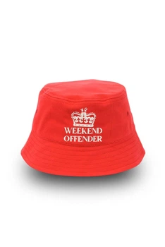 Молодежная панама Викенд Оффендер / Weekend Offender 56-58 см. Красный
