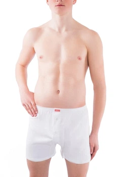 Мужские семейные трусы из хлопка белые Lans 4XL