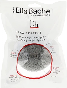 Очищающий спонж конняку с бамбуковым углем - Ella Bache Konjac Sponge (807573-27061091)