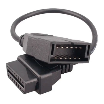 Переходник с OBD2 16pin мама на GM 12pin папа GM12 Daewoo Lanos Sens