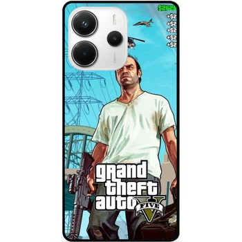 Силиконовый чехол бампер Candy для Xiaomi Redmi Note 14 с рисунком GTA ГТА