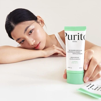 Солнцезащитный лосьон с центеллой Purito Seoul Wonder Releaf Centella Daily Sun Lotion 60 мл