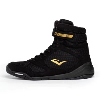 Боксерки Everlast Elite 2 Boxing Shoes Black/Gold (009283623333-41)