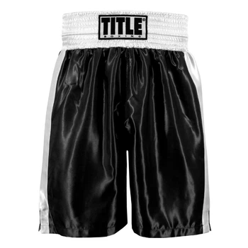 Шорты TITLE Boxing Edge Boxing Trunks 2.0 Black White (TBTC2-BK/WH-YL)