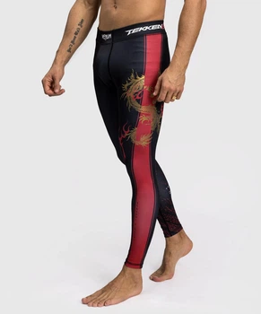 Мужские леггинсы Venum x TEKKEN 8 Marshall Law Spats Black Red Gold (VENUM-05252-603-L)