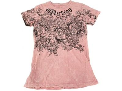 Женская футболка Affliction Eros Vneck Tee Silver (AW27646-SV-L)
