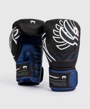 Боксёрские перчатки Venum x TEKKEN 8 Jin Kazama Boxing Gloves Blue Black White (VENUM-05250-108-12oz)