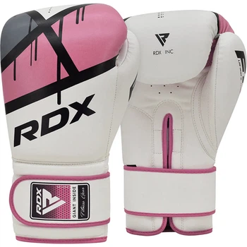 Боксерские перчатки RDX F7 Ego Boxing Gloves White Pink (BGR-F7P-8OZ)