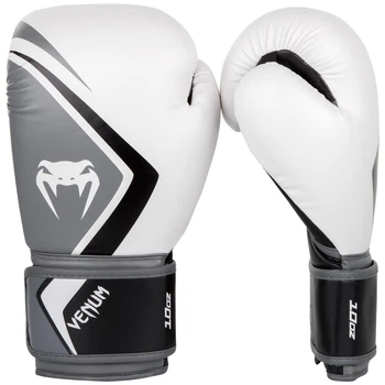 Боксерские перчатки Venum Contender 2.0 Boxing Gloves White Grey (VENUM-03540-521-14oz)