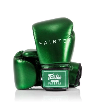 Боксерские перчатки Fairtex BGV22 Metallic Green (BGV22-GN-14oz)