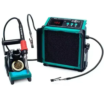 Паяльная станция YIHUA 948DQ-III с дымопоглотителем + держатель плат, 25W (Max:200W), 200-480°C