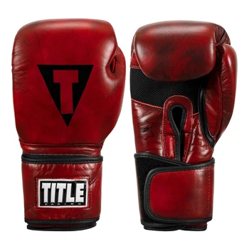 Боксерские перчатки Title Blood Red Leather Training Gloves (BRTGRD-12 oz)