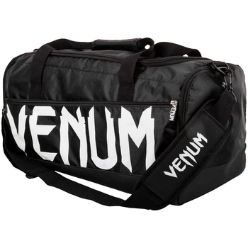 Сумка Venum Sparring Sport Bag Black White (VENUM-02826-108)